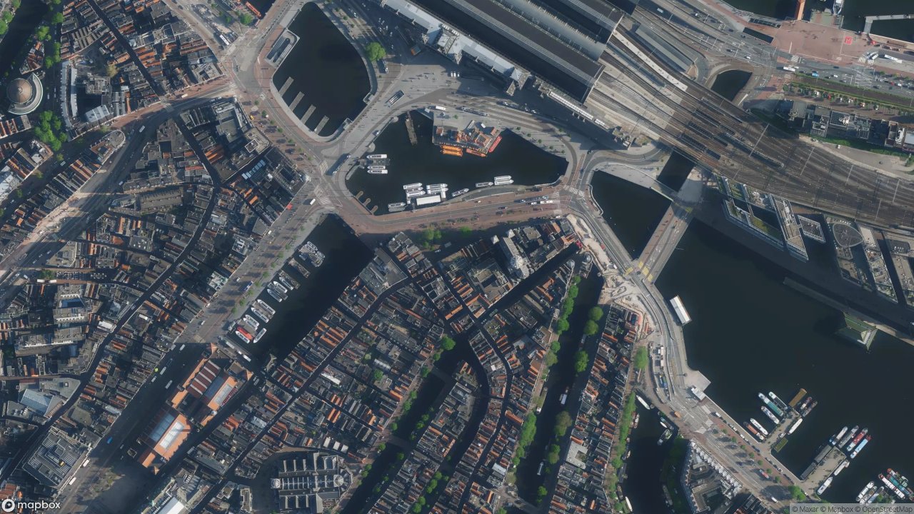 Satellietfoto 1012AD Amsterdam