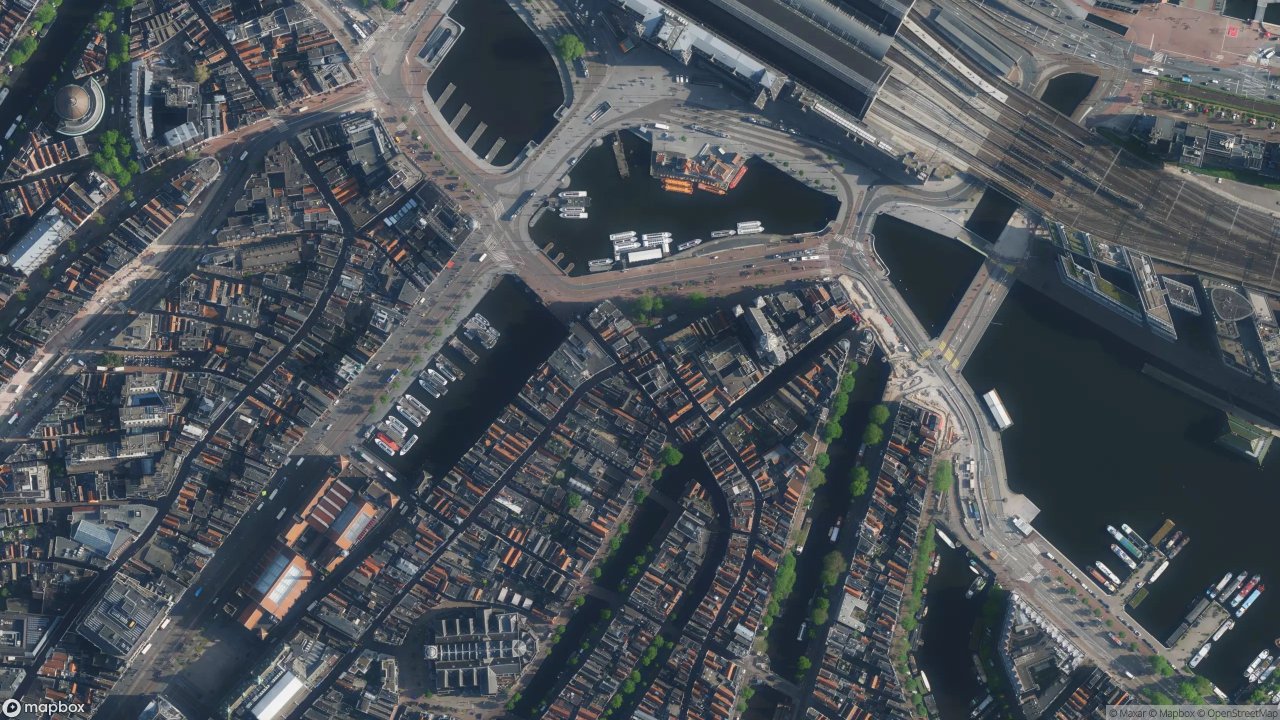 Satellietfoto 1012AJ Amsterdam