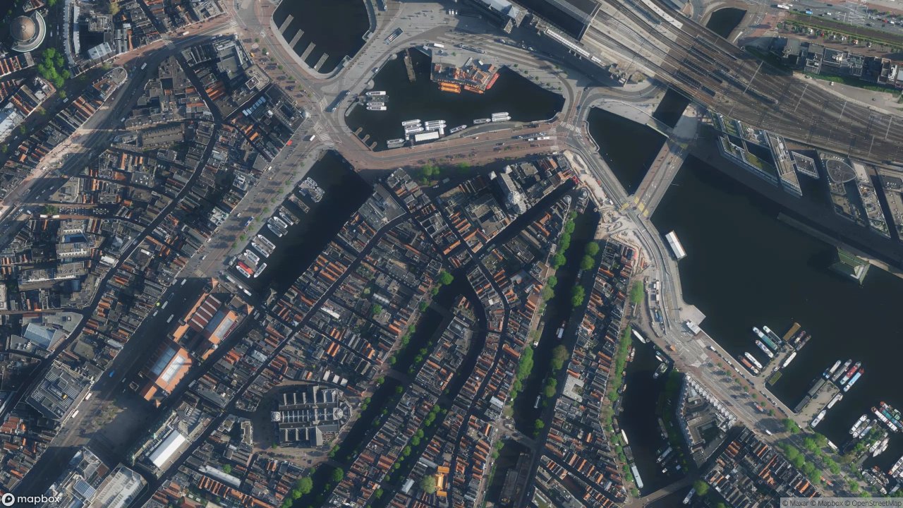 Satellietfoto 1012AK Amsterdam