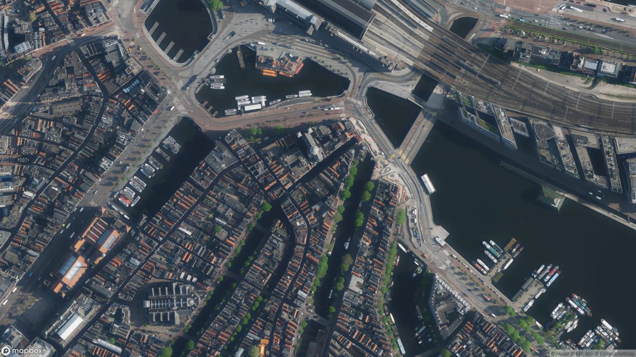 Satellietfoto 1012AL Amsterdam