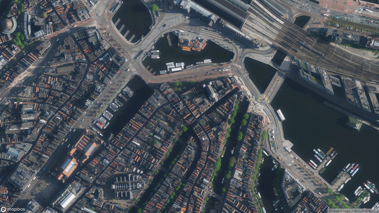 Satellietfoto 1012AN Amsterdam