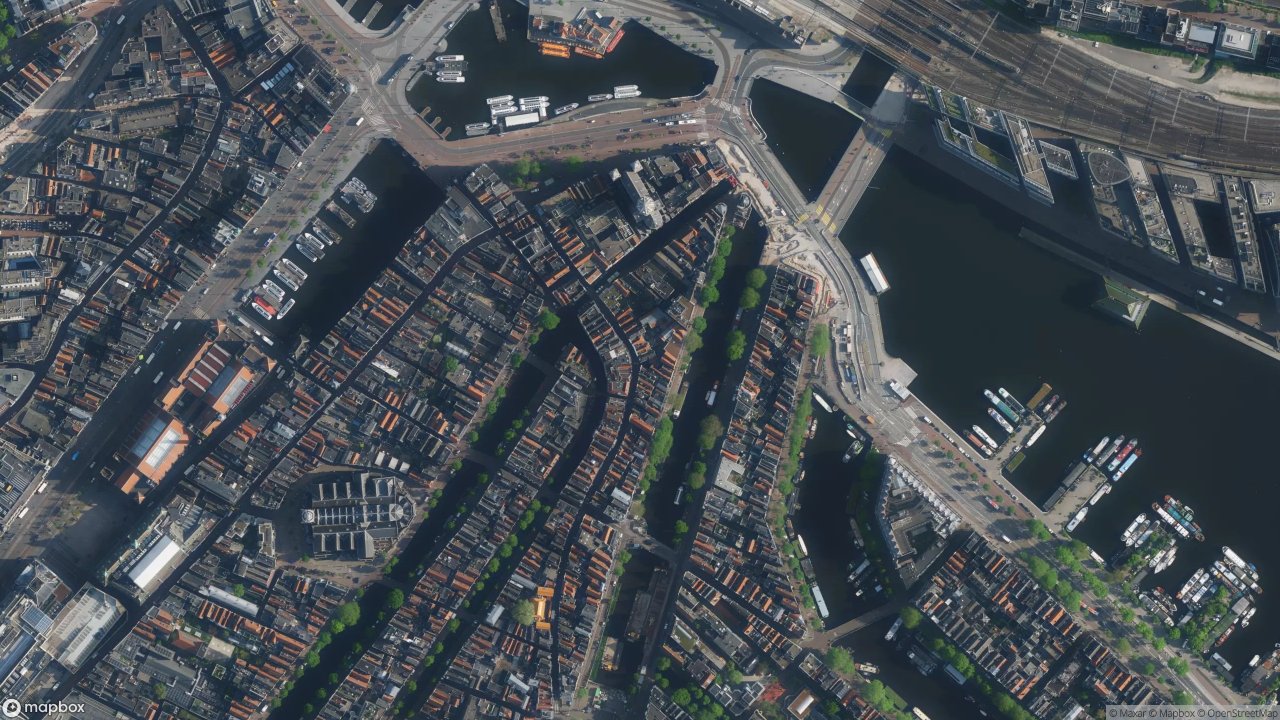 Satellietfoto 1012AR Amsterdam