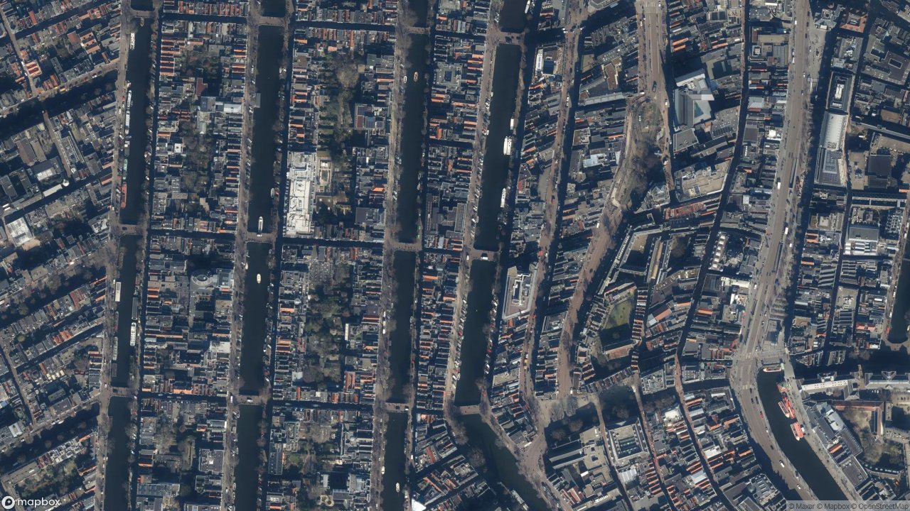 Satellietfoto 1016AG Amsterdam