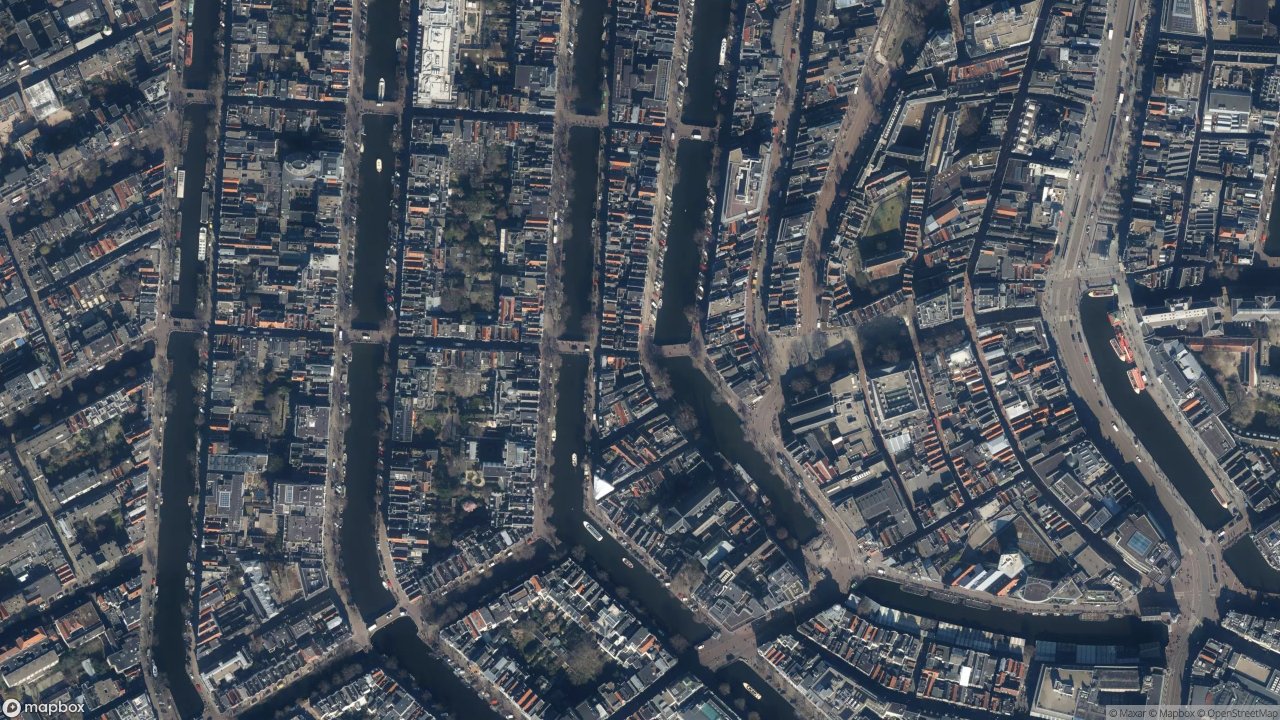 Satellietfoto 1016AK Amsterdam