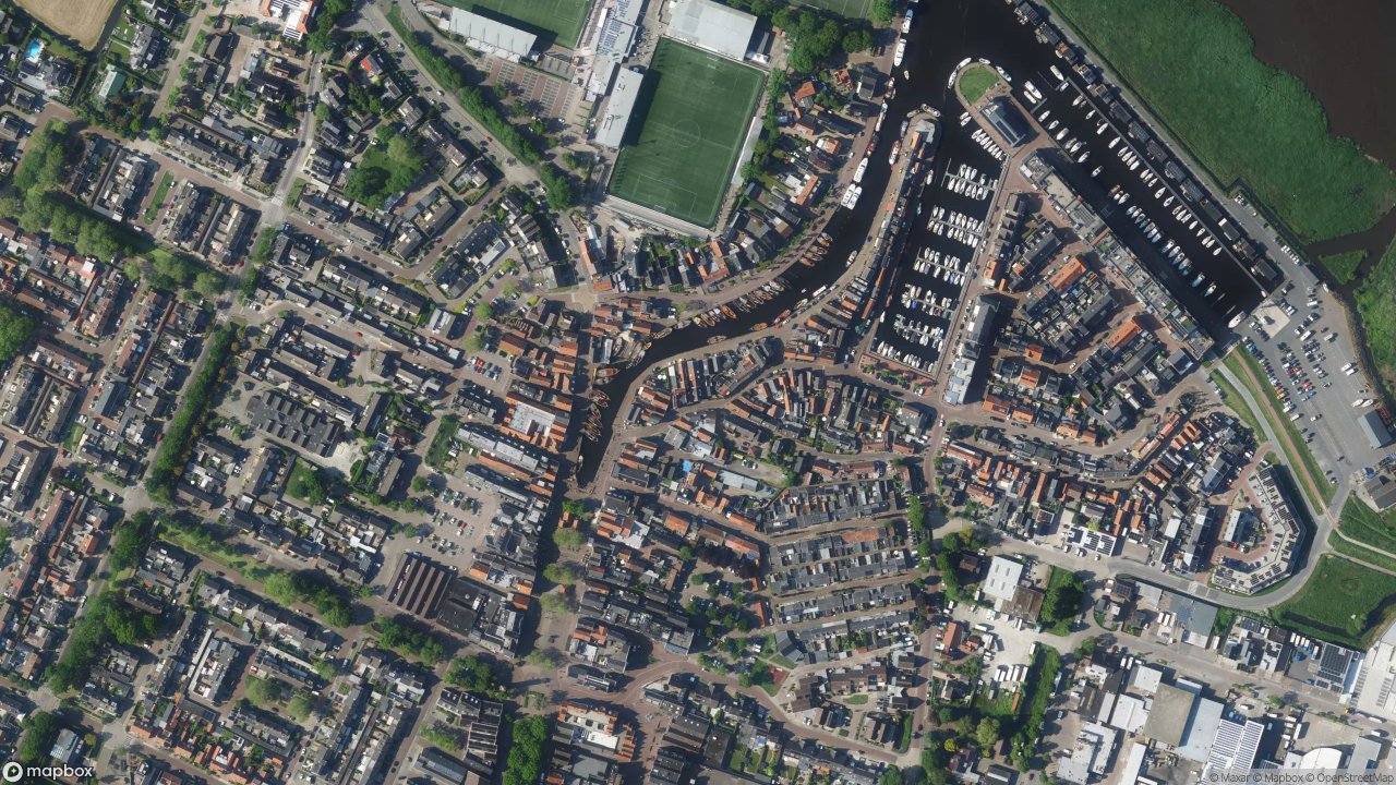 Satellietfoto 3751AL Bunschoten-Spakenburg