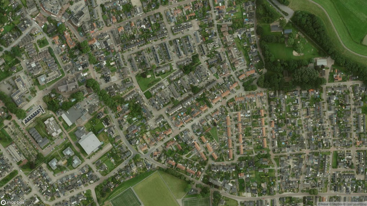 Satellietfoto 6566AG Millingen aan de Rijn