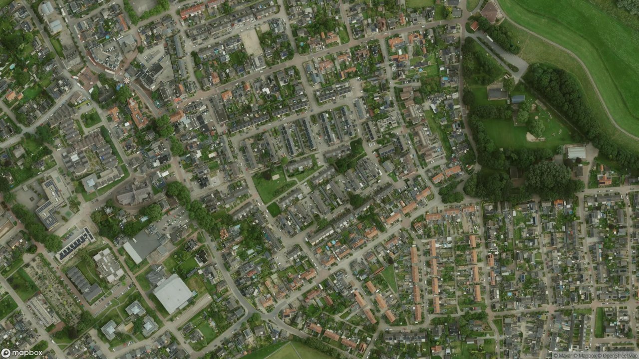 Satellietfoto 6566AL Millingen aan de Rijn