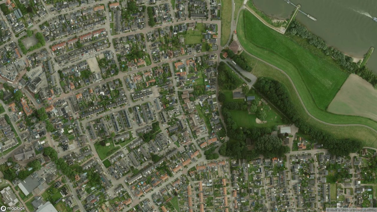 Satellietfoto 6566AM Millingen aan de Rijn