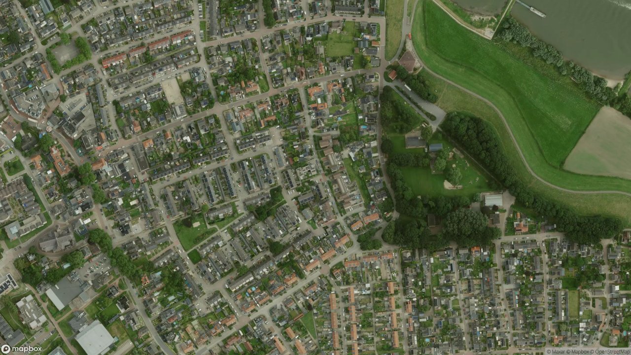 Satellietfoto 6566AN Millingen aan de Rijn