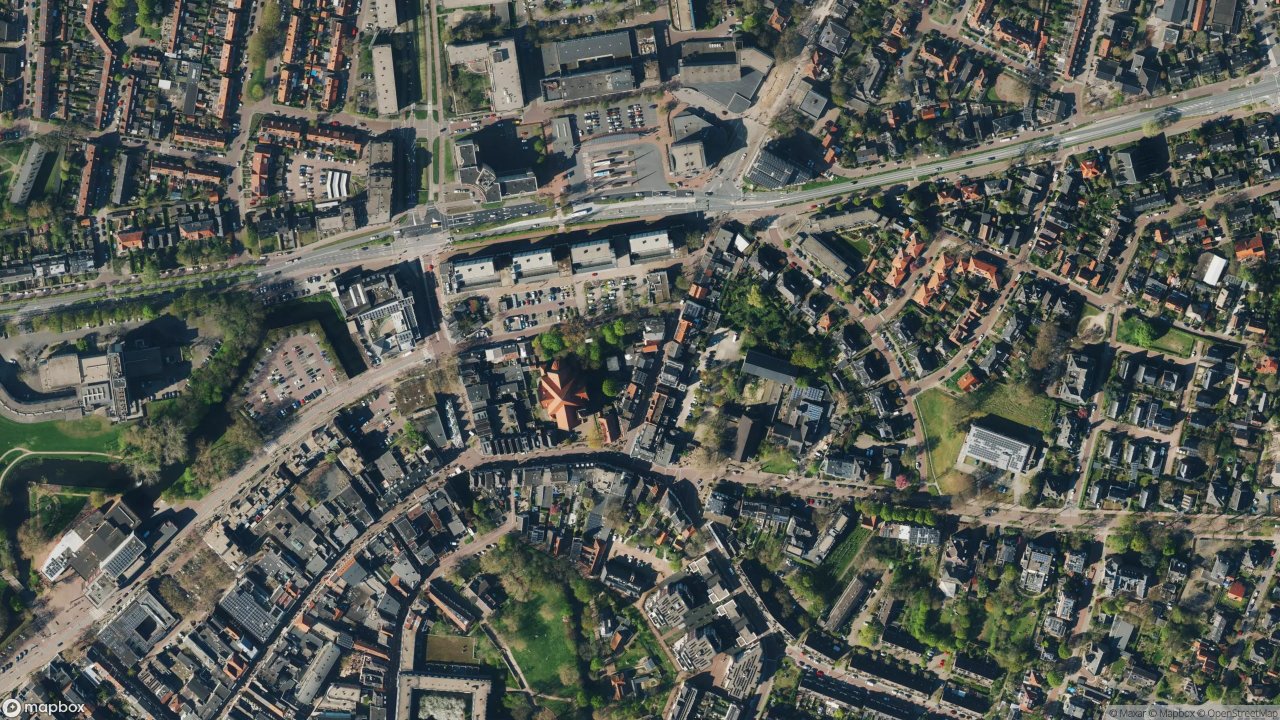 Satellietfoto 6701AA Wageningen