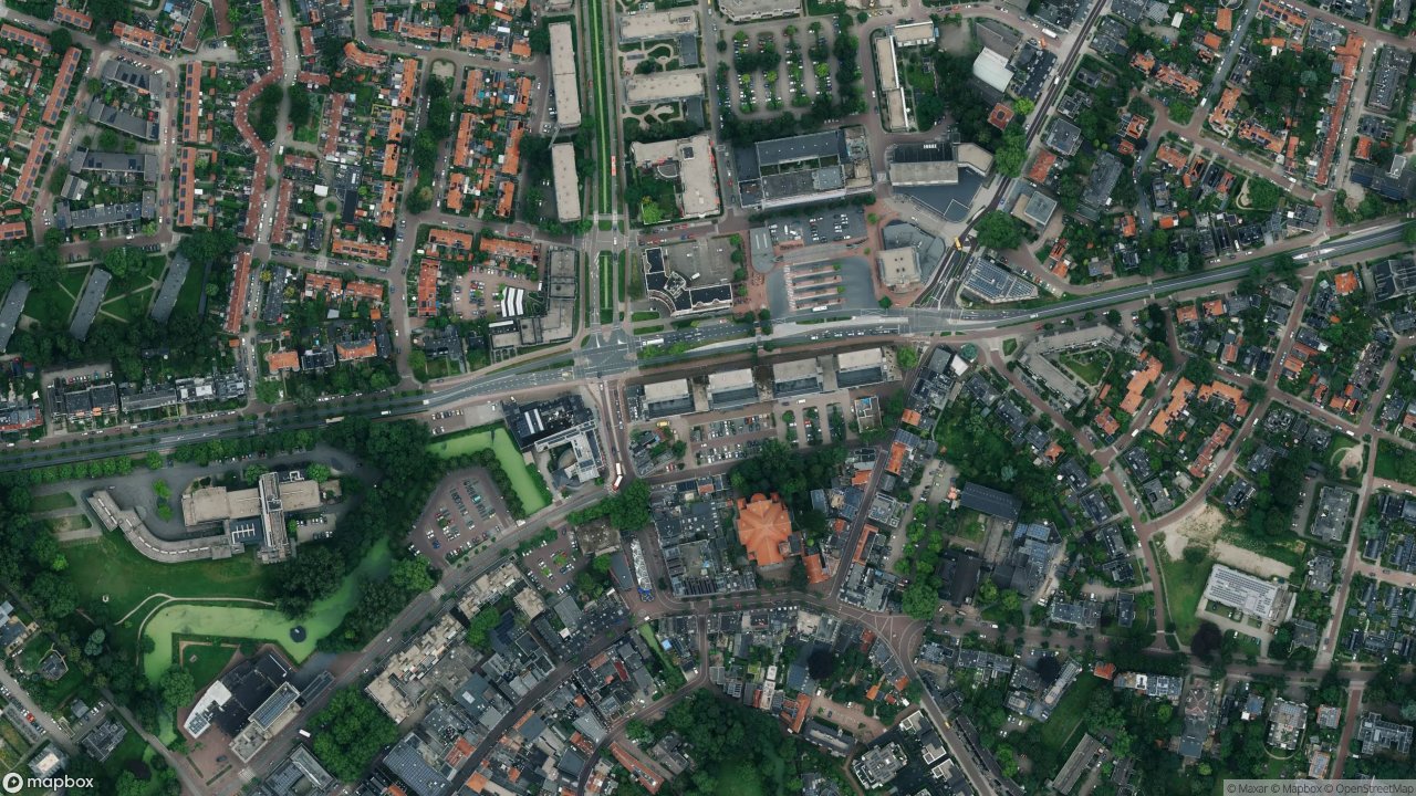 Satellietfoto 6701AG Wageningen