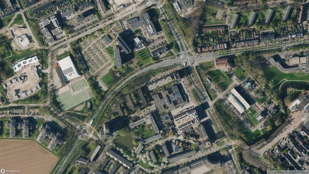 Satellietfoto 6702AC Wageningen