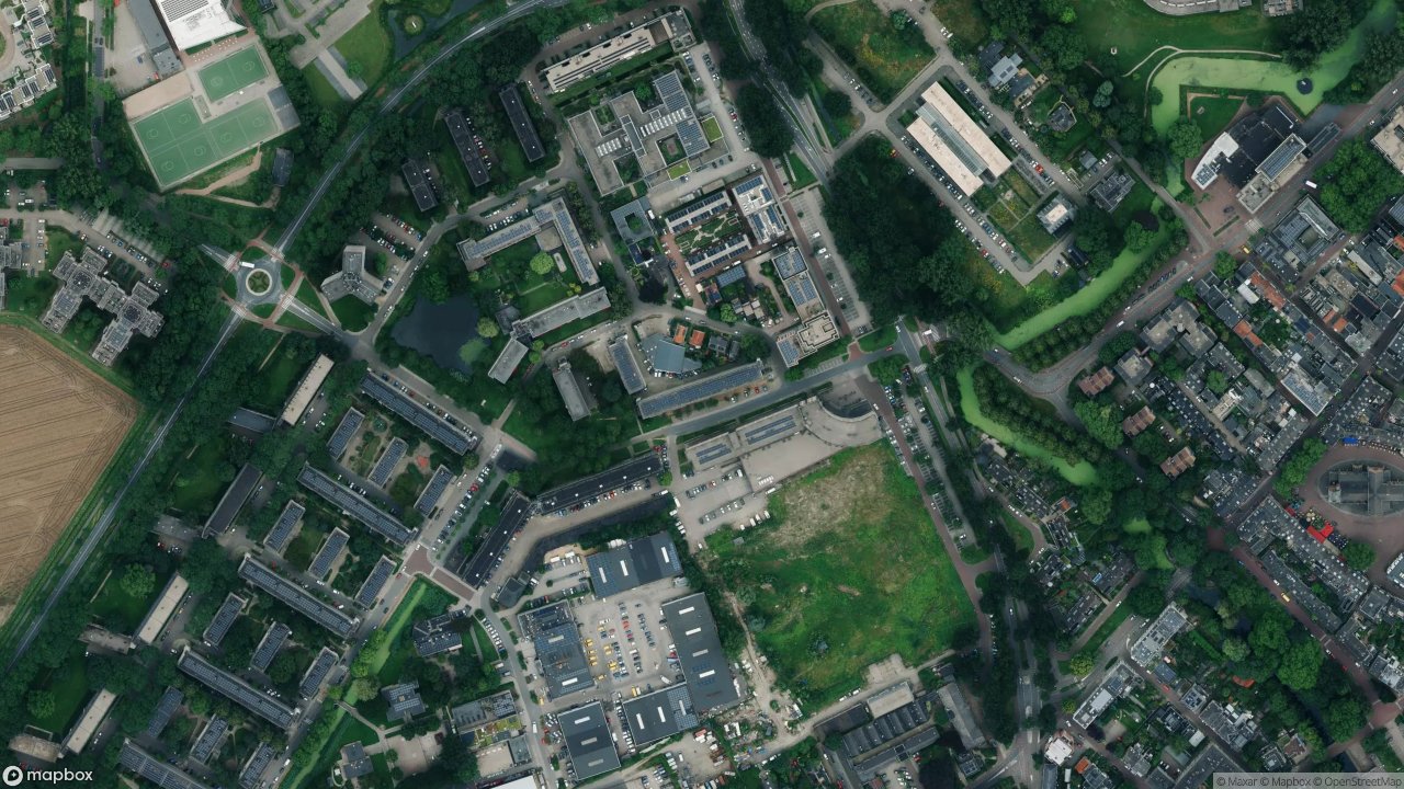 Satellietfoto 6702AL Wageningen