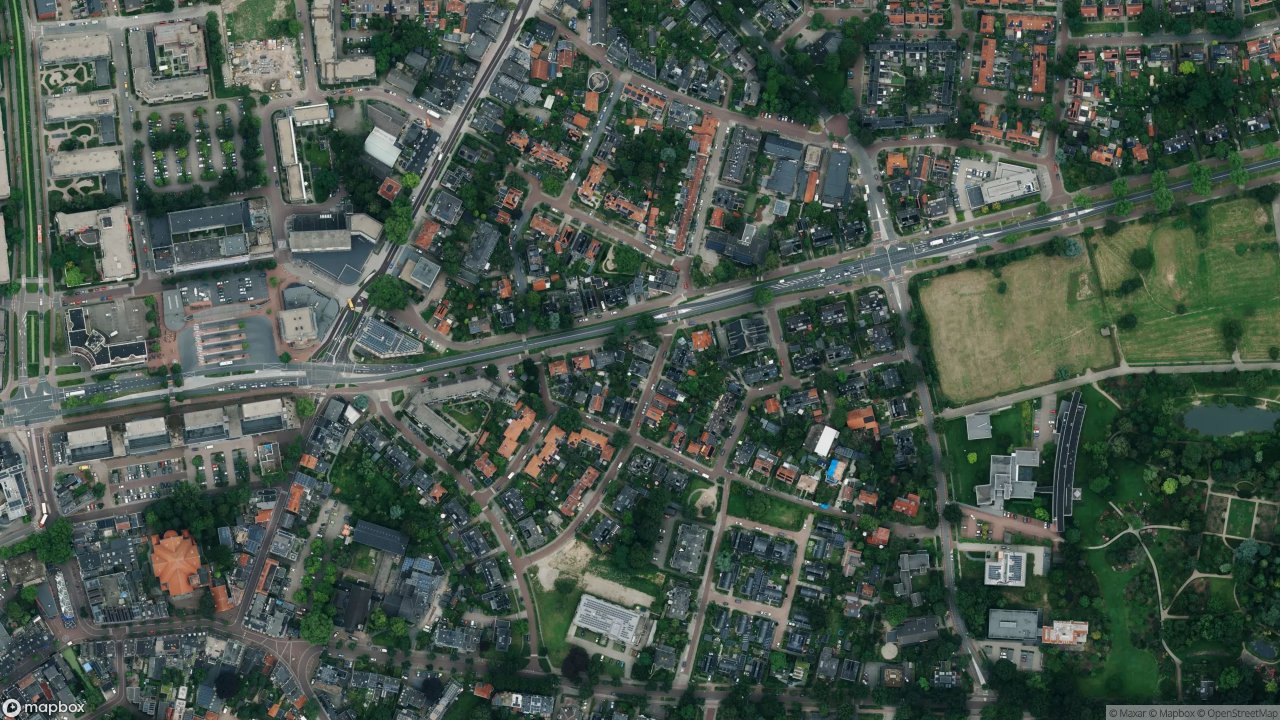 Satellietfoto 6703AL Wageningen