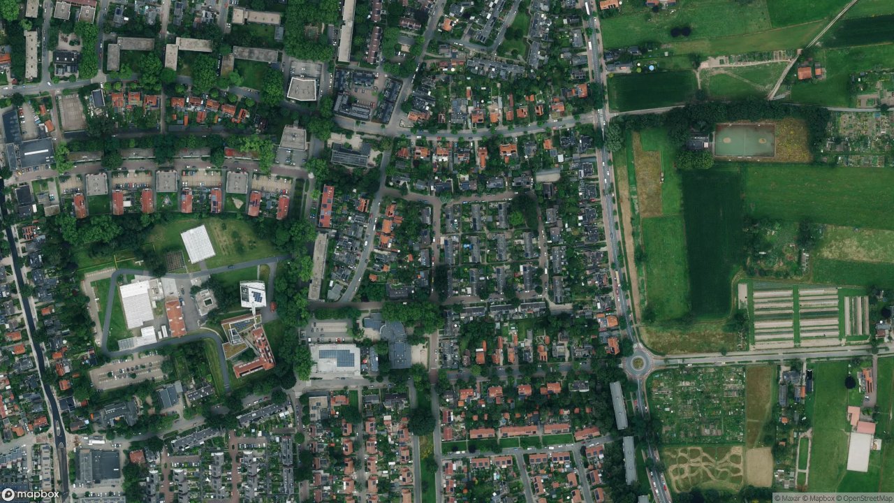 Satellietfoto 6706EL Wageningen