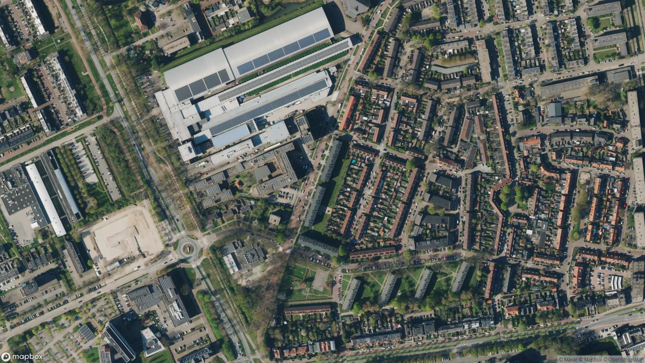 Satellietfoto 6707BB Wageningen