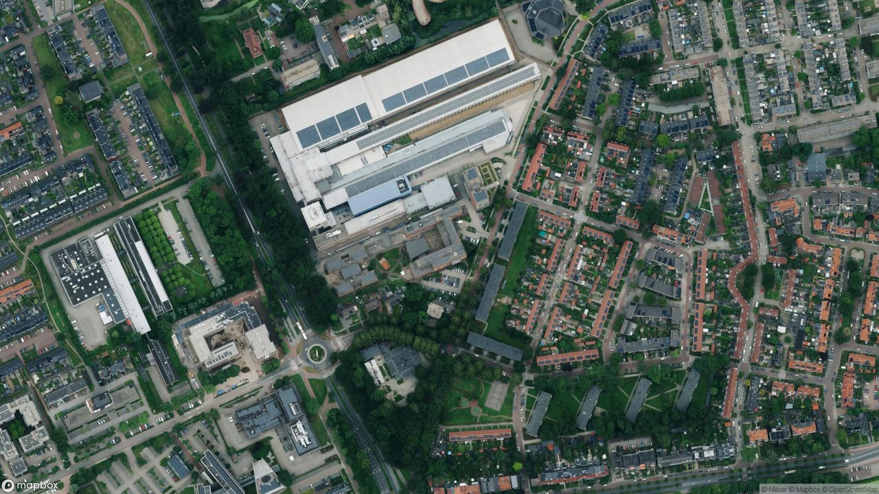 Satellietfoto 6708AL Wageningen