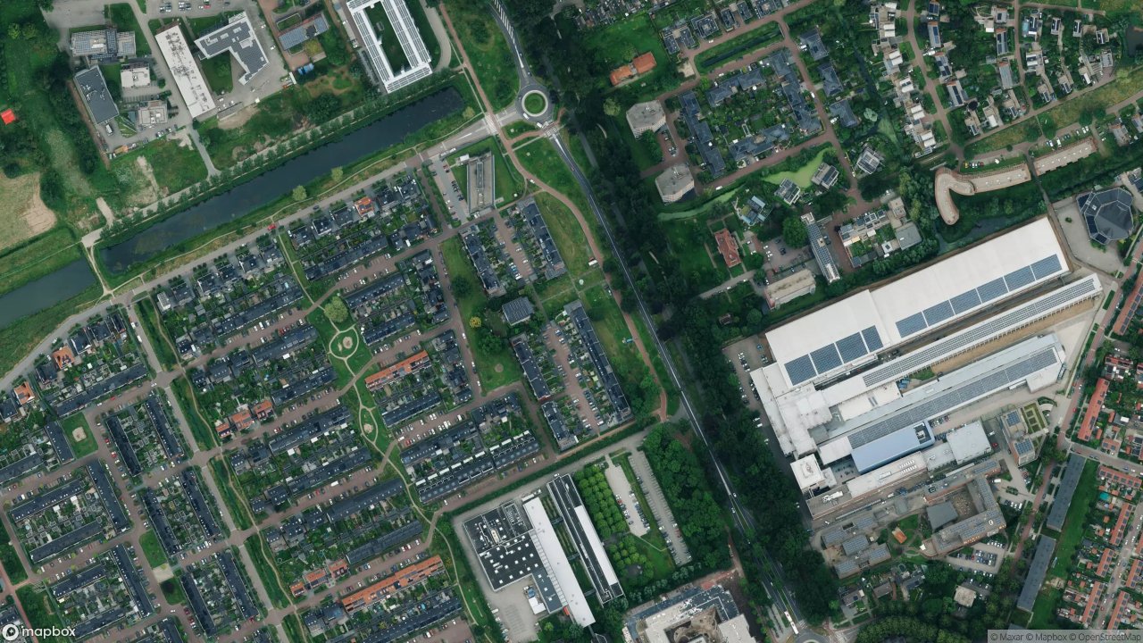 Satellietfoto 6709PD Wageningen