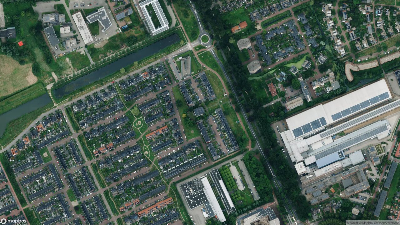 Satellietfoto 6709TA Wageningen