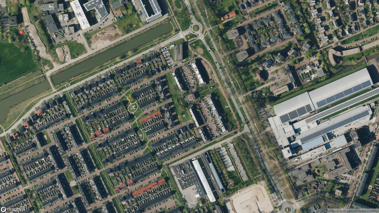 Satellietfoto 6709TB Wageningen