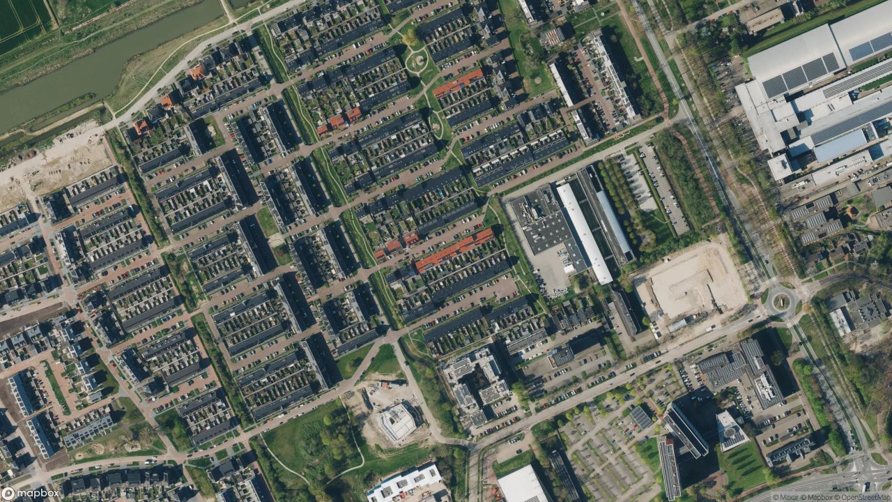 Satellietfoto 6709TL Wageningen